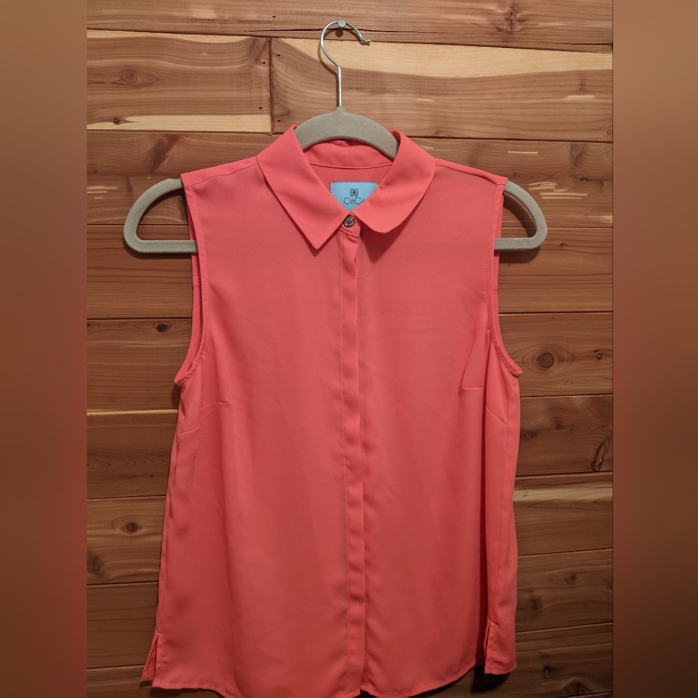 CeCe Coral Blouse